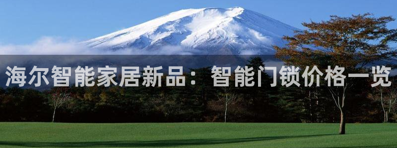 开丰娱乐官网平台网址：海尔智能家居新品：智能门锁价格一览
