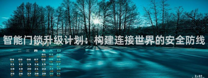 开丰娱乐更多平台：智能门锁升级计划：构建连接世界的安全防线