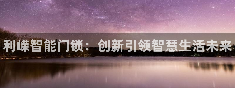 如何注册开丰娱乐账号：利嵘智能门锁：创新引领智慧生活未来