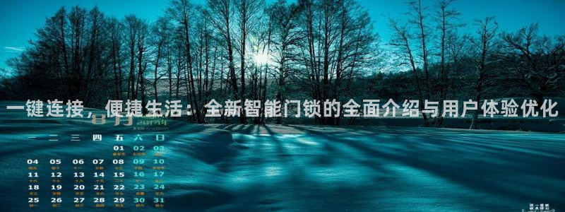 开丰娱乐开户：一键连接，便捷生活：全新智能门锁的全面介绍与用