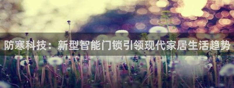 开丰娱乐登入地址在哪儿：防寒科技：新型智能门锁引领现代家居生