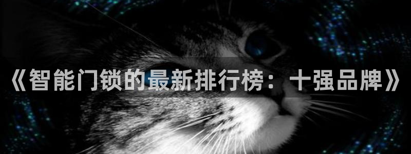 开丰娱乐登录注册：《智能门锁的最新排行榜：十强品牌》