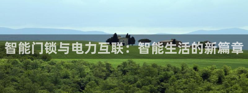 开丰娱乐登录平台下载：智能门锁与电力互联：智能生活的新篇章