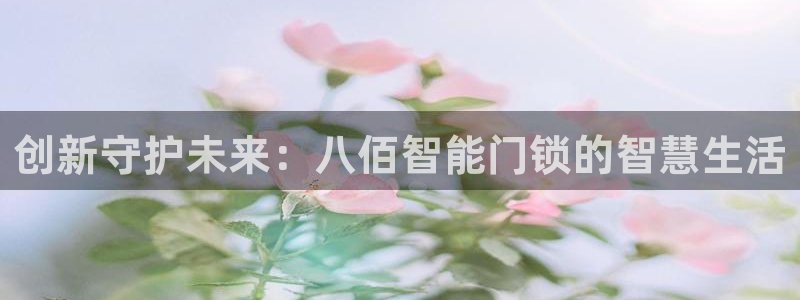 开丰娱乐官网平台下载：创新守护未来：八佰智能门锁的智慧生活