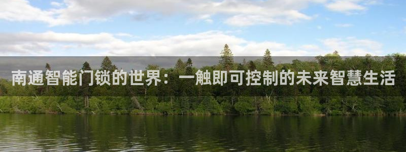 圩丰刚开的娱乐场所：南通智能门锁的世界：一触即可控制的未来智