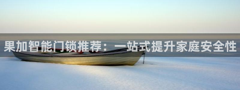 开丰娱乐上：果加智能门锁推荐：一站式提升家庭安全性
