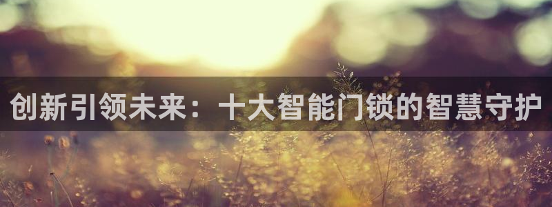 开丰娱乐注册：创新引领未来：十大智能门锁的智慧守护
